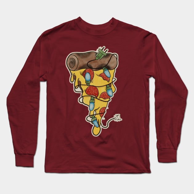 Oh pizza Tree Long Sleeve T-Shirt by tos42